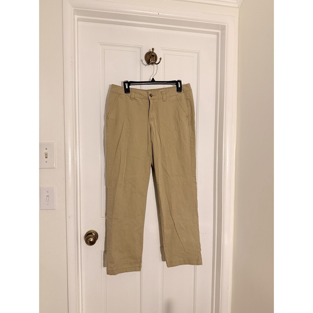 Sonoma Lifestyle Womens Straight Mid Rise Y2K Khaki Brown Pants Size 10S
